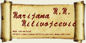 Marijana Milivojčević vizit kartica